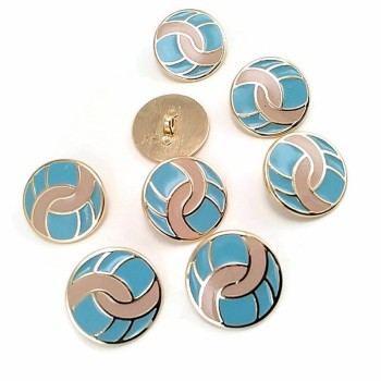 24 mm - 40 L Coat and Coat Buttons Set of 8 pcs Enamel E 1682 MN V1 SET8