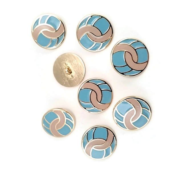 24 mm - 40 L Coat and Coat Buttons Set of 8 pcs Enamel E 1682 MN V1 SET8