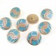 24 mm - 40 L Coat and Coat Buttons Set of 8 pcs Enamel E 1682 MN V1 SET8