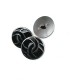 Metal buttons - jacket and coat shank button 24 mm - 40 L -  E 1682