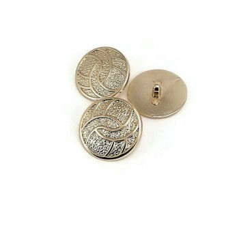 24 mm - 40 L Enamel Coat and Coat Metal Shank Button E 1682
