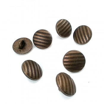 12.7 mm - 21 size Line Pattern Footed Button E 1689