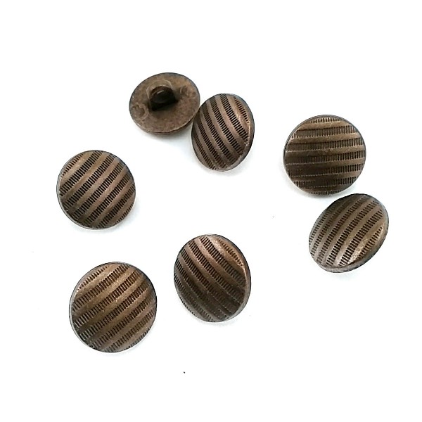12.7 mm - 21 size Line Pattern Footed Button E 1689