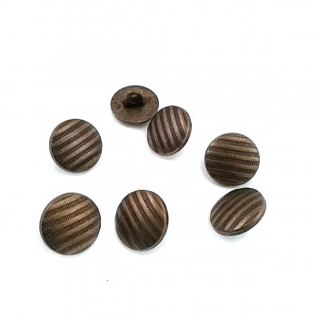 12.7 mm - 21 size Line Pattern Footed Button E 1689