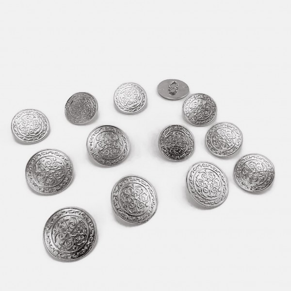 Blazer Jacket Button Set of 12 pcs Decorative Patterned E 17 SET48