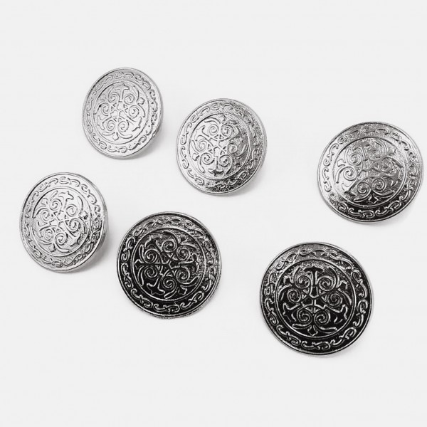 20 mm - 32 L Blazer Jacket Button (Set of 6) Decorative Patterned E 17 SET6