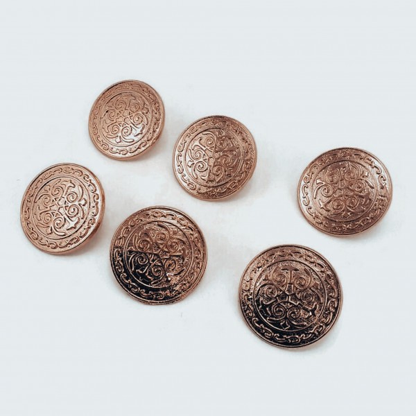 20 mm - 32 L Blazer Jacket Button (Set of 6) Decorative Patterned E 17 SET6