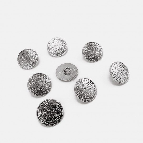 17 mm - 28 L Blazer Jacket Button (Set of 8 pcs) Decorative Patterned E 18 SET8