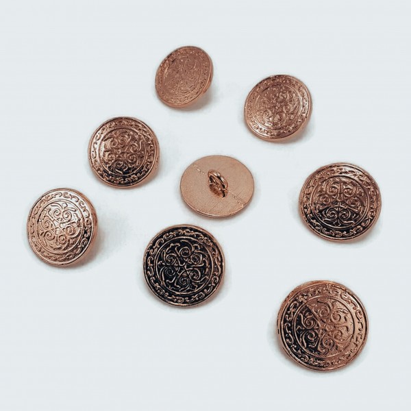 17 mm - 28 L Blazer Jacket Button (Set of 8 pcs) Decorative Patterned E 18 SET8