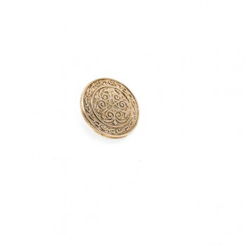 Patterned shank metal button 17 mm - 28 size E 18