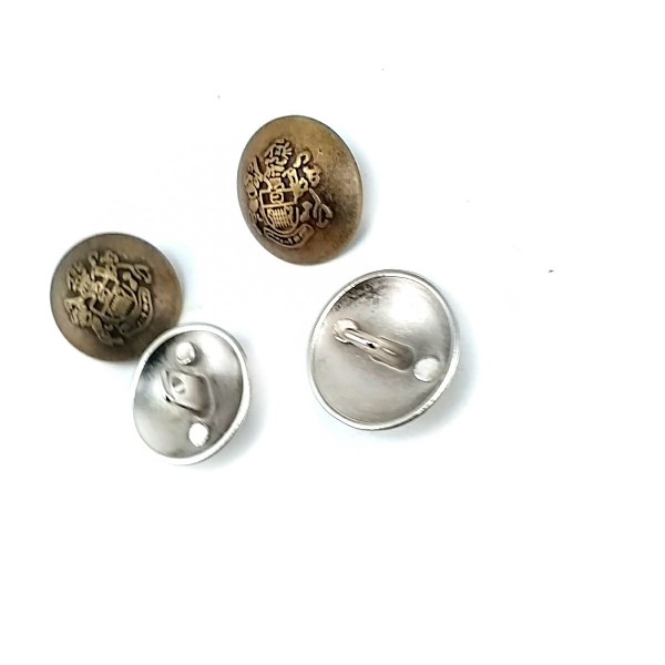 17 mm - 28 L Blazer Jacket Button Crest Patterned E 1874