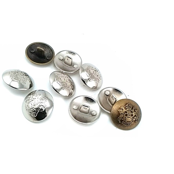 17 mm - 28 L Blazer Jacket Button Crest Patterned E 1874