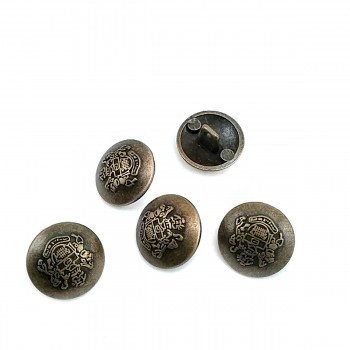 15 mm -24 L King'S Crest Metal Blazer Button E 1875
