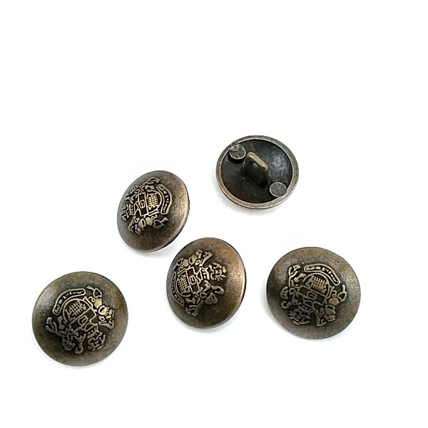 15 mm -24 size Blazer Footed Metal Button E 1875