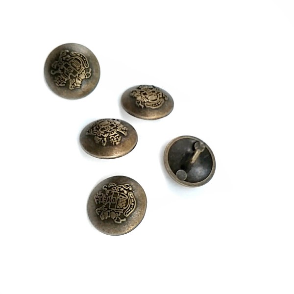 15 mm -24 size Blazer Footed Metal Button E 1875