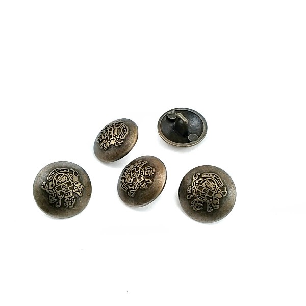 15 mm -24 size Blazer Footed Metal Button E 1875