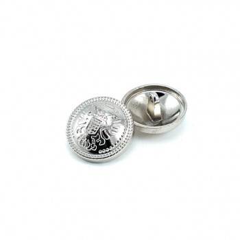 Footed metal button patterned 22mm - 36 ligne E 1884