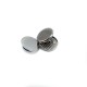 20 mm - 33 L Flat Shank Button Metal E 1892