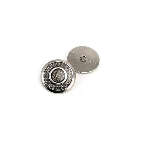 22 mm 36 Boy Ayaklı Metal Düğme Şeffaf Mineli Halka Desenli Blazer Ceket Kaban Düğmesi E 1949 V1