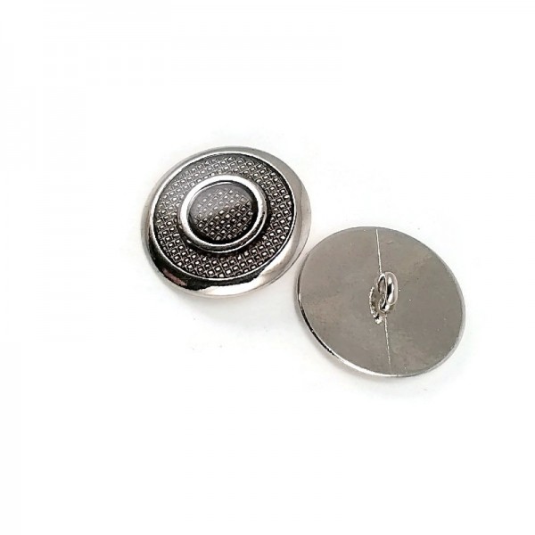 22 mm 36 L Metal Shank Button Transparent Enamel Ring Pattern Blazer Jacket Coat Button E 1949 V1