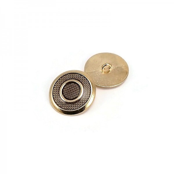 22 mm 36 L Metal Shank Button Transparent Enamel Ring Pattern Blazer Jacket Coat Button E 1949 V1