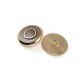 22 mm 36 L Metal Shank Button Transparent Enamel Ring Pattern Blazer Jacket Coat Button E 1949 V1