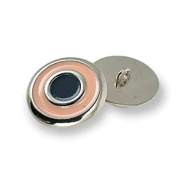 22 mm 36 Boy Bahar Renkleri Mineli Blazer Ceket Kaban Düğmesi Ayaklı Metal Düğme E 1949 V2