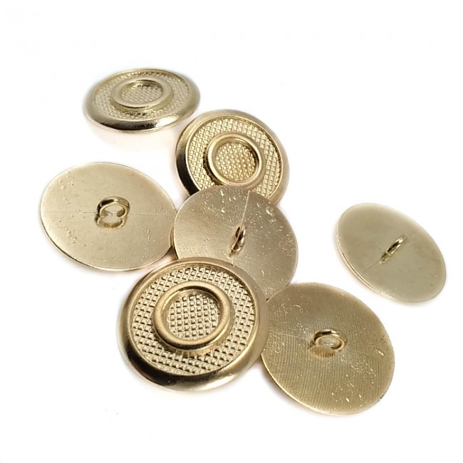 Halka Desenli Ayaklı Metal Düğme 22 mm 36 Boy E 1949 Halka Desenli Ayaklı Metal Düğme 22 mm 36 Boy E 1949