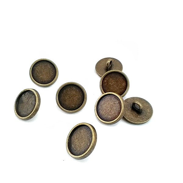 15 mm - 24 L Enamel Metal Shank Button E 1998