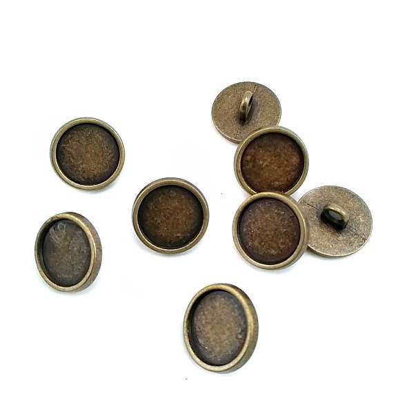 15 mm - 24 L Enamel Metal Shank Button E 1998