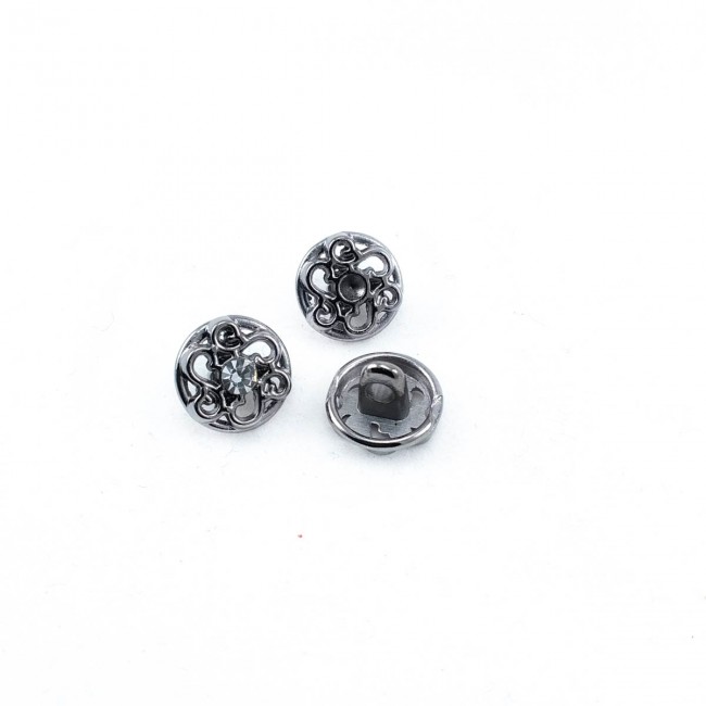 Taşlı Estetik Tasarımlı Alttan Dikme Düğme 11 mm - 18 boy E 2007 Taşlı Estetik Tasarımlı Alttan Dikme Düğme 11 mm - 18 boy E 2007