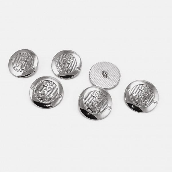 23 mm - 36 L Gold Crest Blazer Jacket Button Set E 2043 SET6