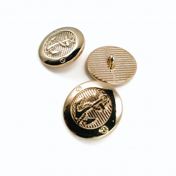 17 mm - 28 boy Gold Ayaklı Düğme Blazer Ceket Düğmesi E 2044 G