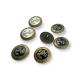 17 mm - 28 L Antique Brass Enamel Anchor Logo Blazer Jacket Cufflink E 2044 MN1