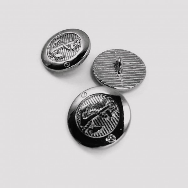 17 mm - 28 L  Anchor Logo Shank Button E 2044