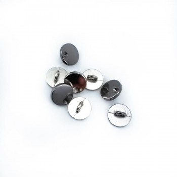 12 mm - 19 size Simple Stone Metal Footed Button E 2077