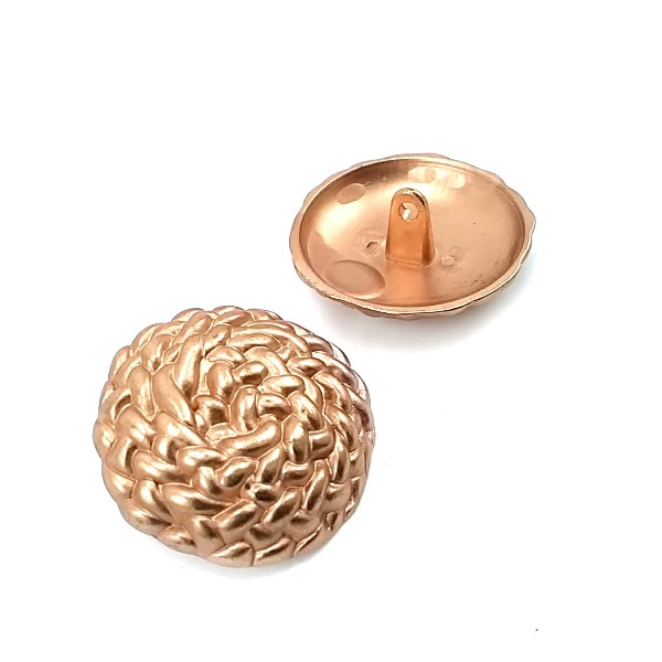 30 mm - 47 length Patterned Curved Footed Button E 2086