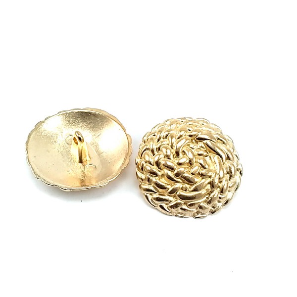 30 mm - 47 length Patterned Curved Footed Button E 2086