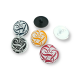 20 mm - 31 L Decorative Metal Shank Button E 212 MC