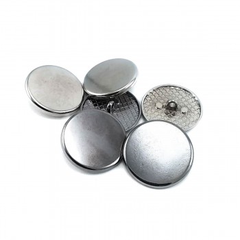 25 mm - 40L Round simple metal foot button E 2133