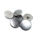 Round simple metal foot button 25 mm - 40 size E 2133