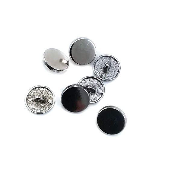 14 mm - 22 L Flat Coin Shape Shank Button E 2136