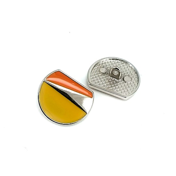 20 mm - 32 L  Jacket and Coat Button Enamel Orange Mustard Colors E 2196 MN V2