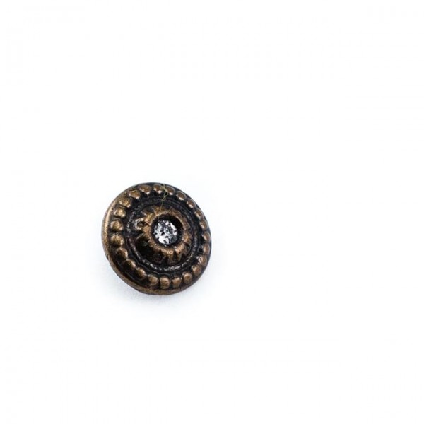14 mm - 22 L Shank Button Patterned Bottom Sewing Button E 236