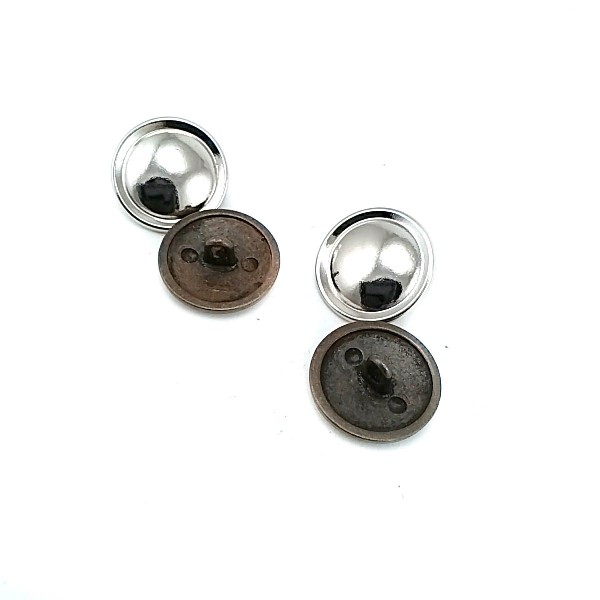 20 mm - 32 size Plain metal jacket button E 306