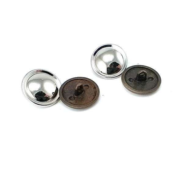 20 mm - 32 size Plain metal jacket button E 306