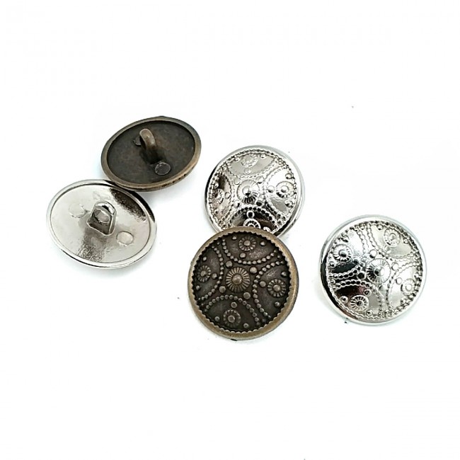 Blazer Tasarımlı Metal Ayaklı Düğme 20 mm - 34 boy E 313 Blazer Tasarımlı Metal Ayaklı Düğme 20 mm - 34 boy E 313