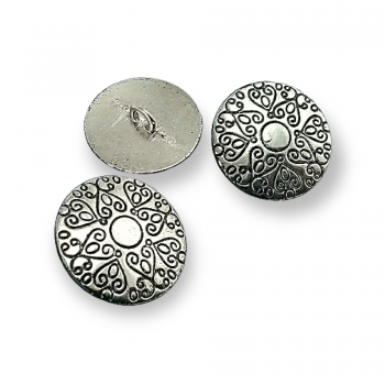 22,5 mm 36 L Motif Patterned Jacket and Coat Shank Button Metal E 378