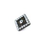 19 x 19 mm Rhinestone Buttons - Square Button E 418