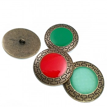 40 mm - 64 L Mine Metal Coat Button E 430